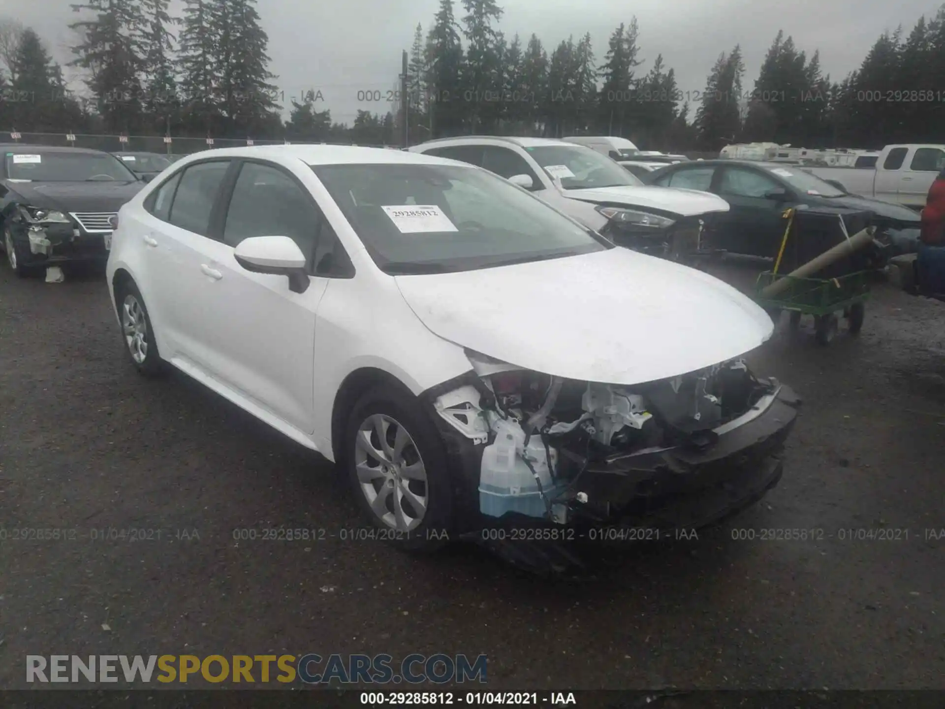 1 Photograph of a damaged car 5YFEPMAE8MP178012 TOYOTA COROLLA 2021