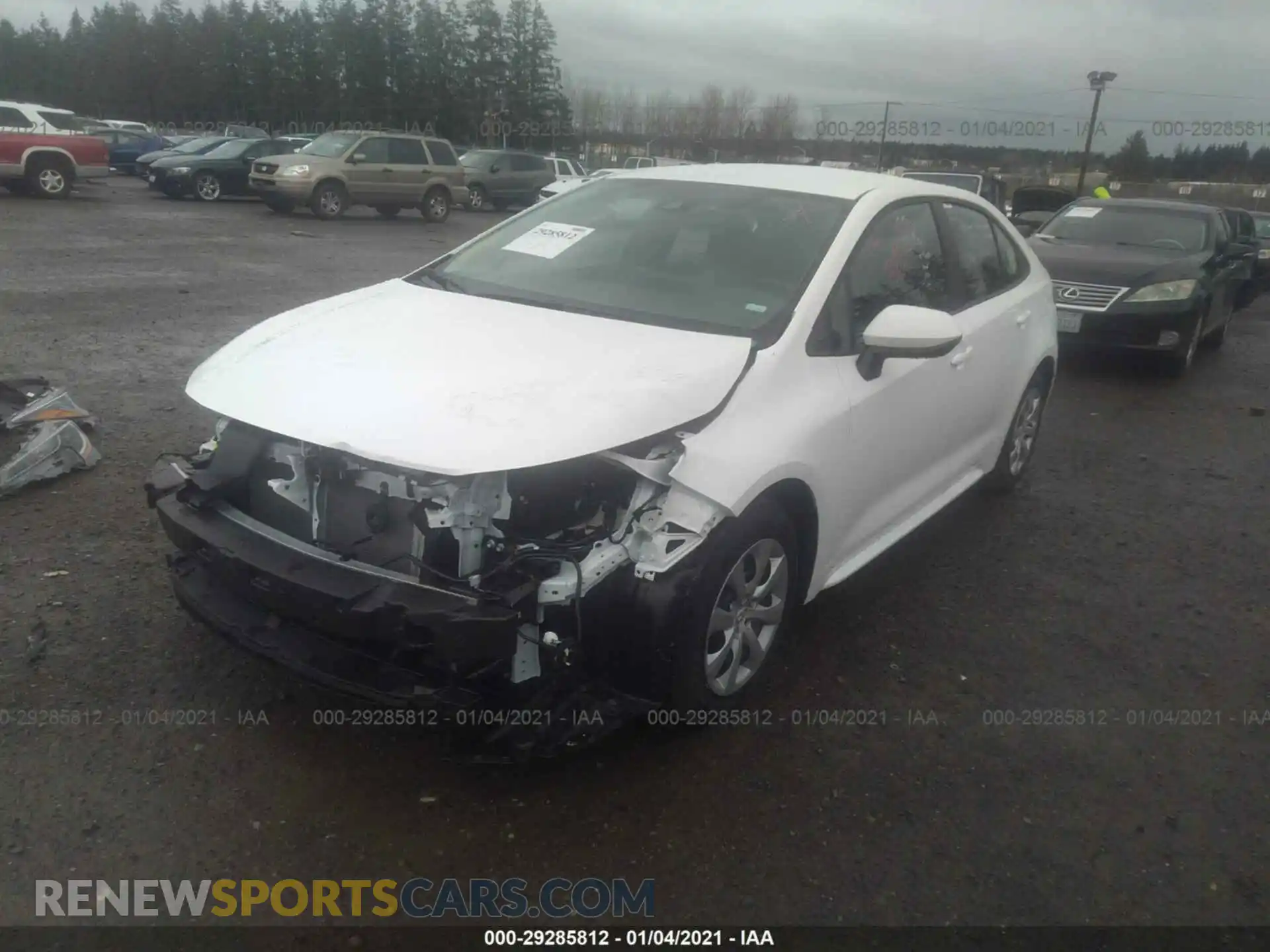 2 Photograph of a damaged car 5YFEPMAE8MP178012 TOYOTA COROLLA 2021