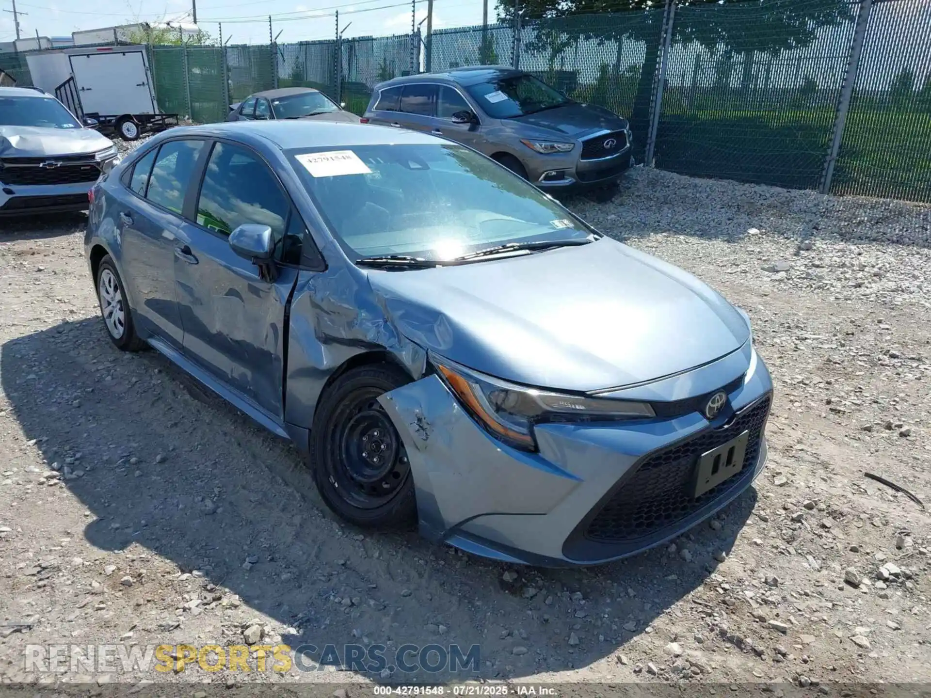 1 Photograph of a damaged car 5YFEPMAE8MP180164 TOYOTA COROLLA 2021
