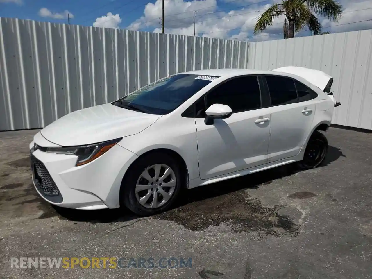 1 Photograph of a damaged car 5YFEPMAE8MP180908 TOYOTA COROLLA 2021