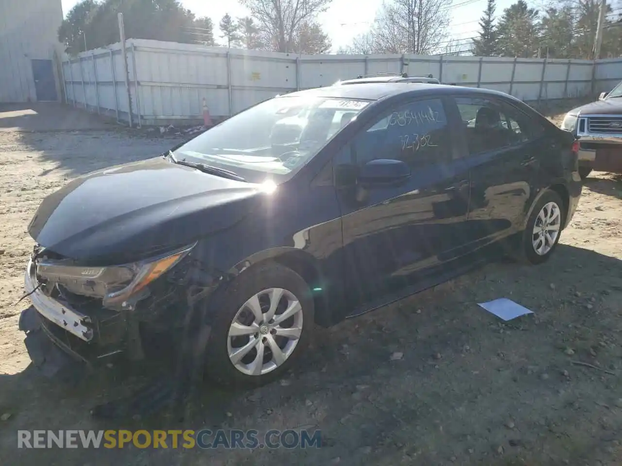 1 Photograph of a damaged car 5YFEPMAE8MP181850 TOYOTA COROLLA 2021
