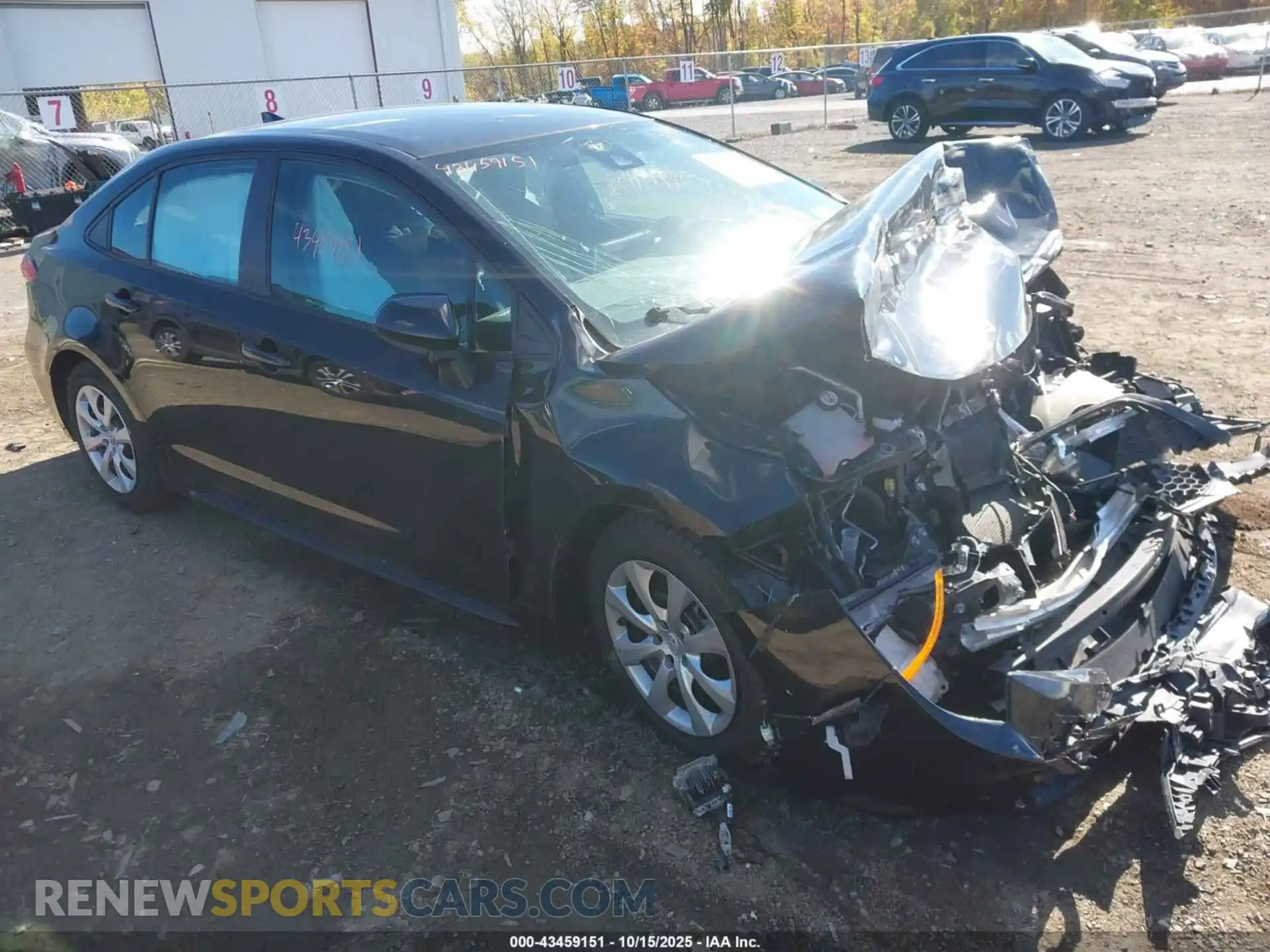 1 Photograph of a damaged car 5YFEPMAE8MP185090 TOYOTA COROLLA 2021