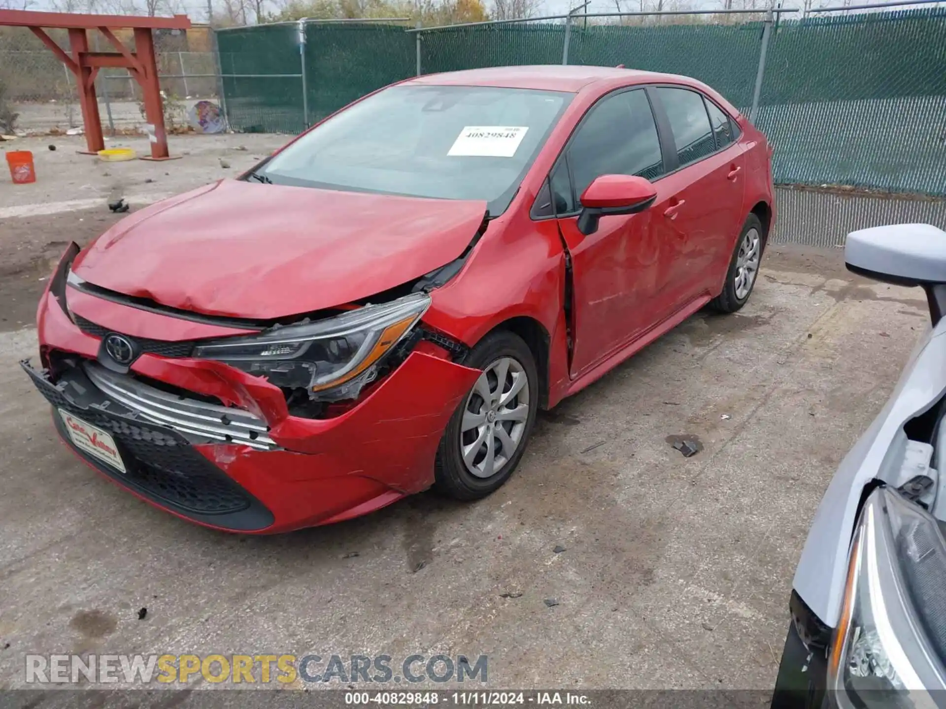 2 Photograph of a damaged car 5YFEPMAE8MP186756 TOYOTA COROLLA 2021