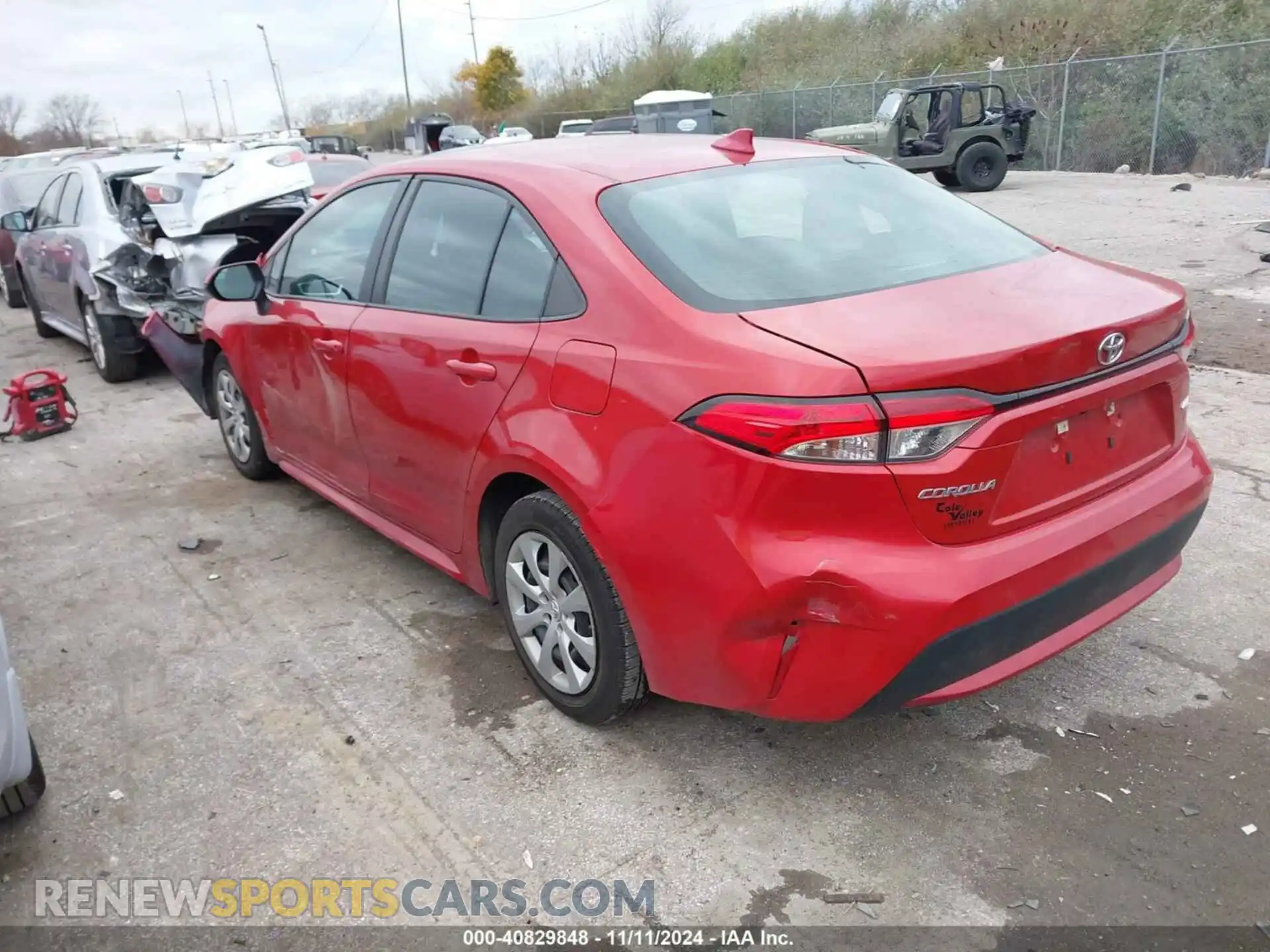 3 Photograph of a damaged car 5YFEPMAE8MP186756 TOYOTA COROLLA 2021