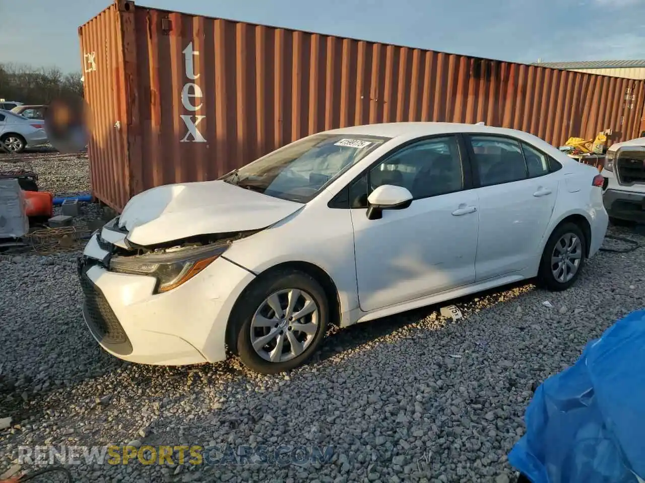1 Photograph of a damaged car 5YFEPMAE8MP187745 TOYOTA COROLLA 2021