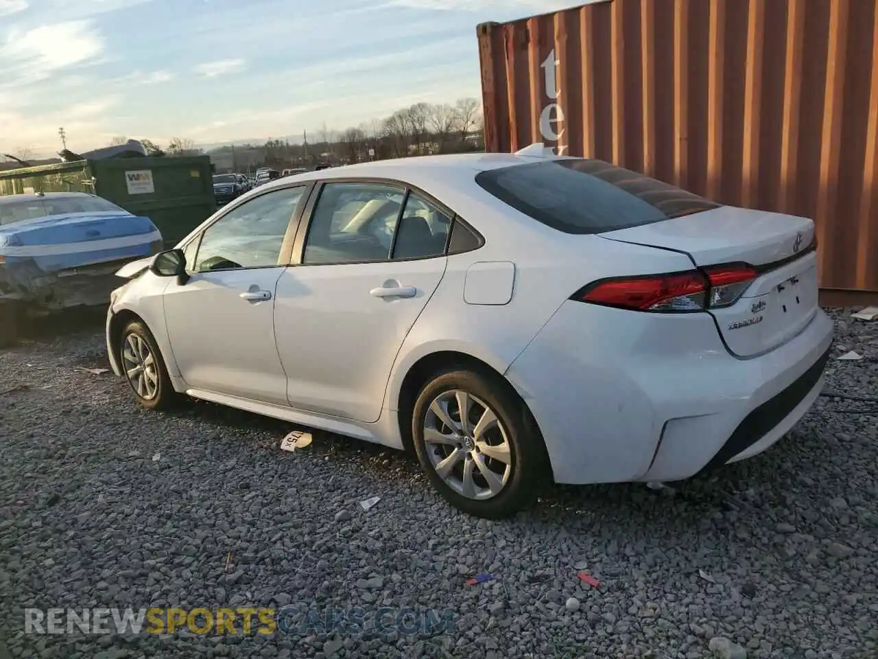 2 Photograph of a damaged car 5YFEPMAE8MP187745 TOYOTA COROLLA 2021