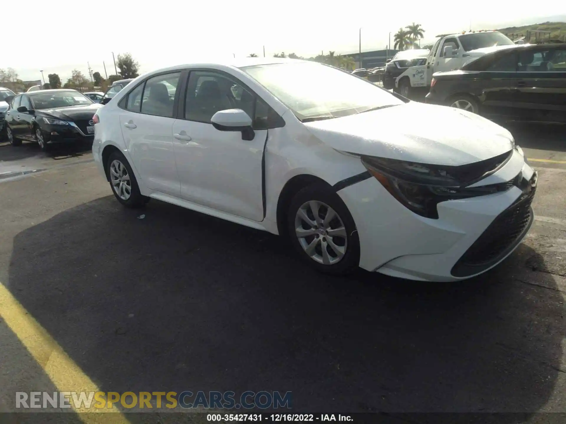 1 fotografías del automóvil dañado 5YFEPMAE8MP188006 TOYOTA COROLLA 2021