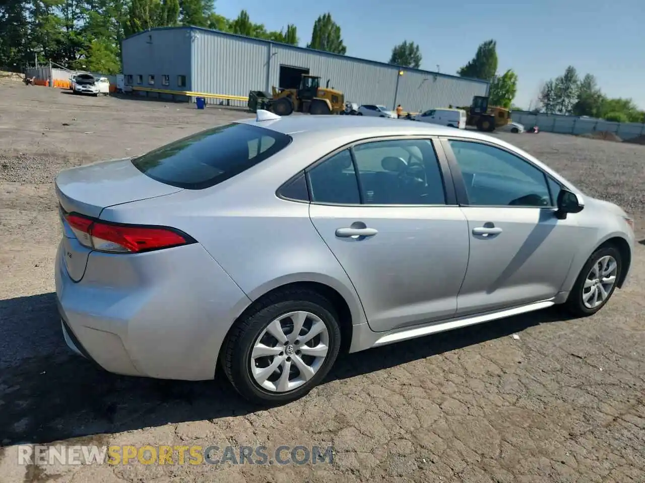 3 fotografías del automóvil dañado 5YFEPMAE8MP189172 TOYOTA COROLLA 2021