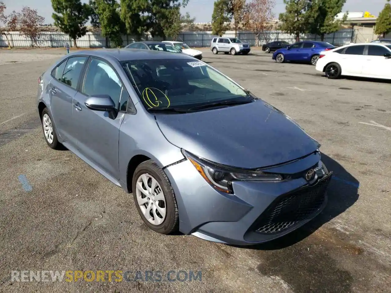 1 Photograph of a damaged car 5YFEPMAE8MP191925 TOYOTA COROLLA 2021
