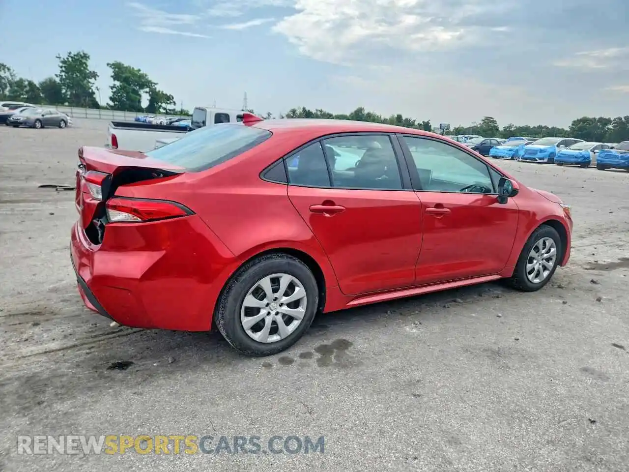 3 Photograph of a damaged car 5YFEPMAE8MP195344 TOYOTA COROLLA 2021