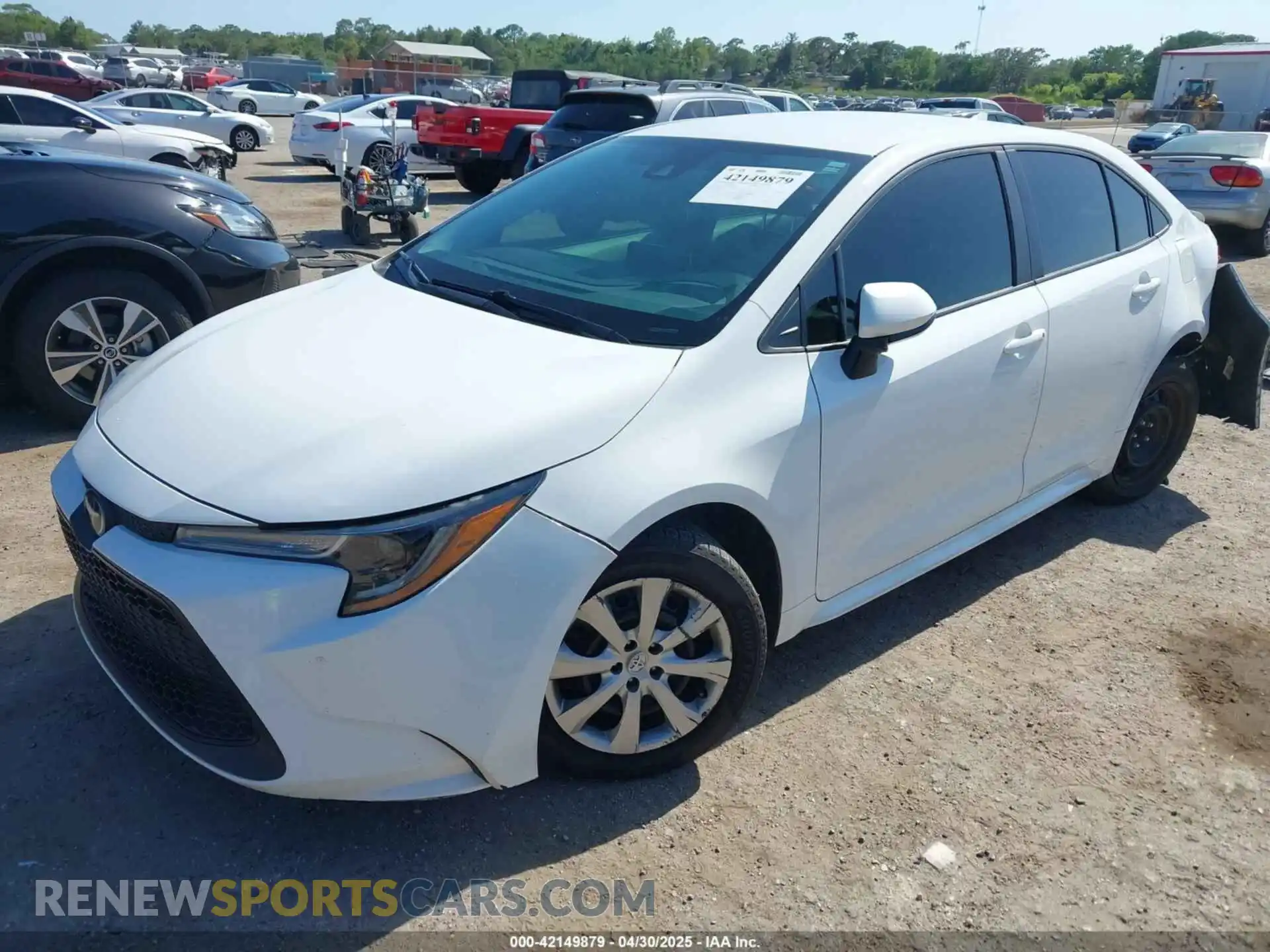 2 Photograph of a damaged car 5YFEPMAE8MP195523 TOYOTA COROLLA 2021