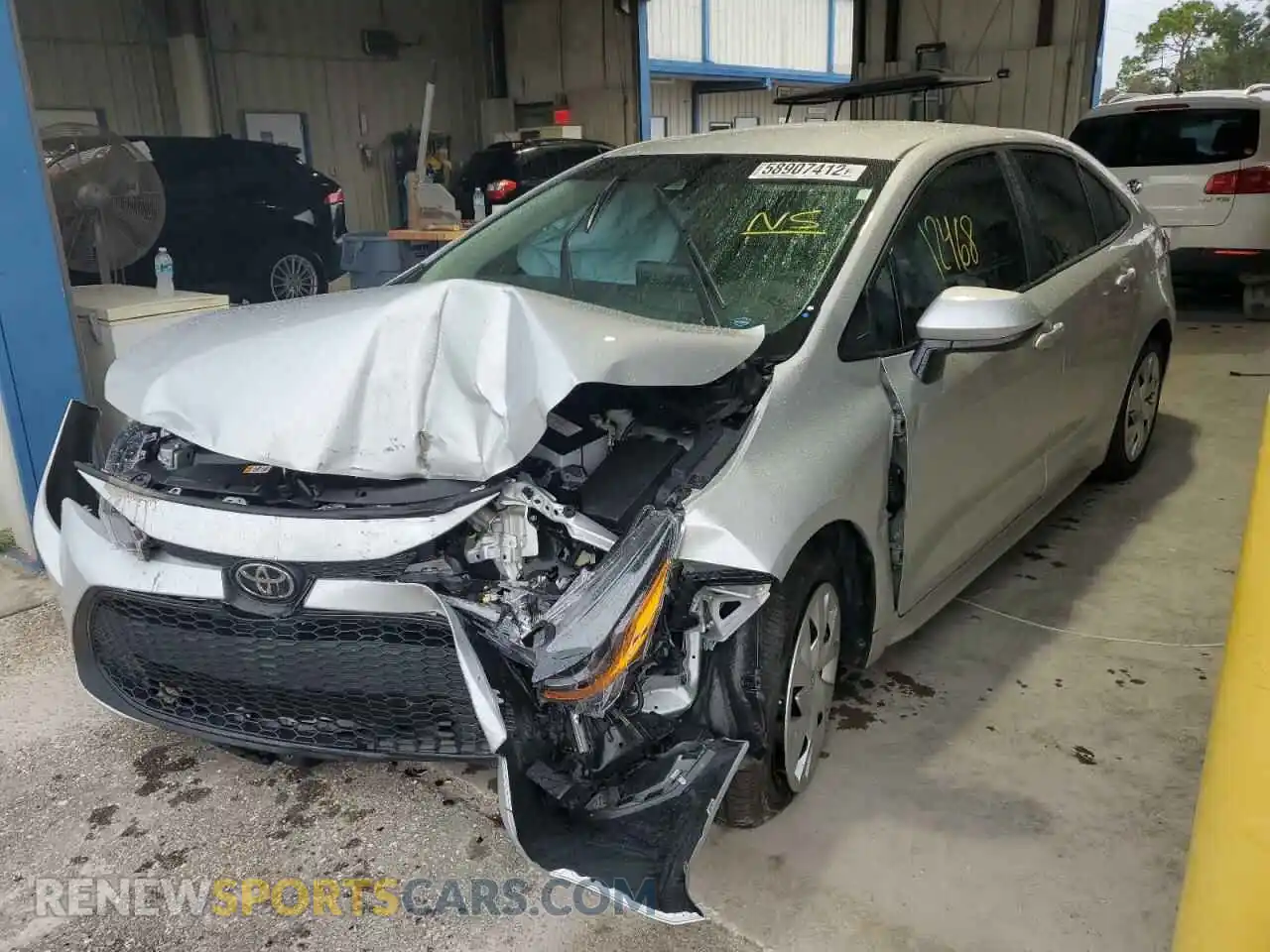 2 Photograph of a damaged car 5YFEPMAE8MP196123 TOYOTA COROLLA 2021