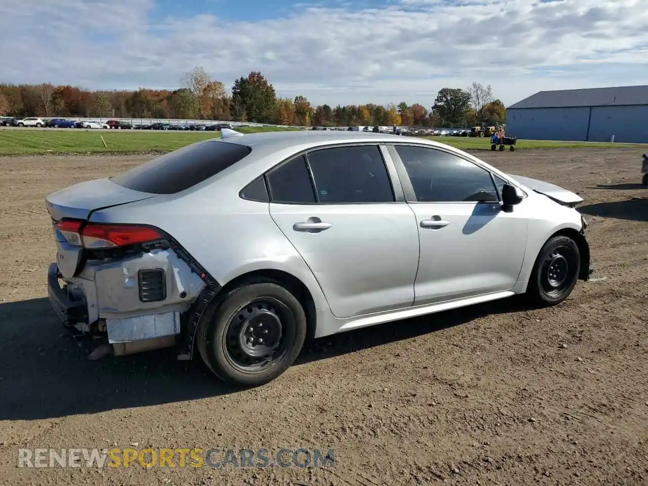 3 fotografías del automóvil dañado 5YFEPMAE8MP201286 TOYOTA COROLLA 2021