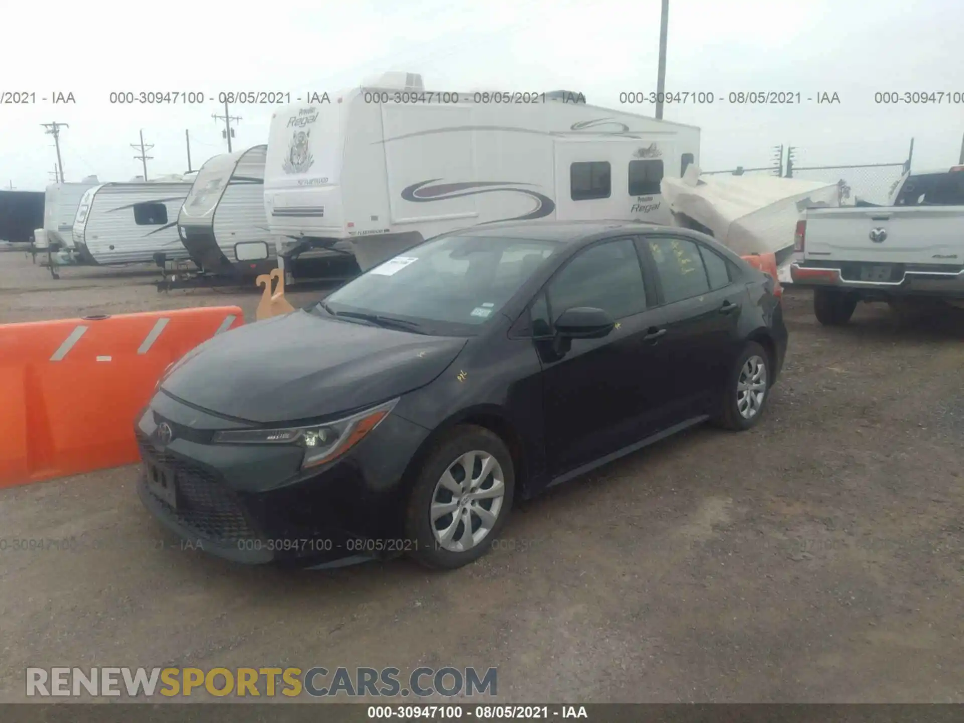 2 Photograph of a damaged car 5YFEPMAE8MP203460 TOYOTA COROLLA 2021