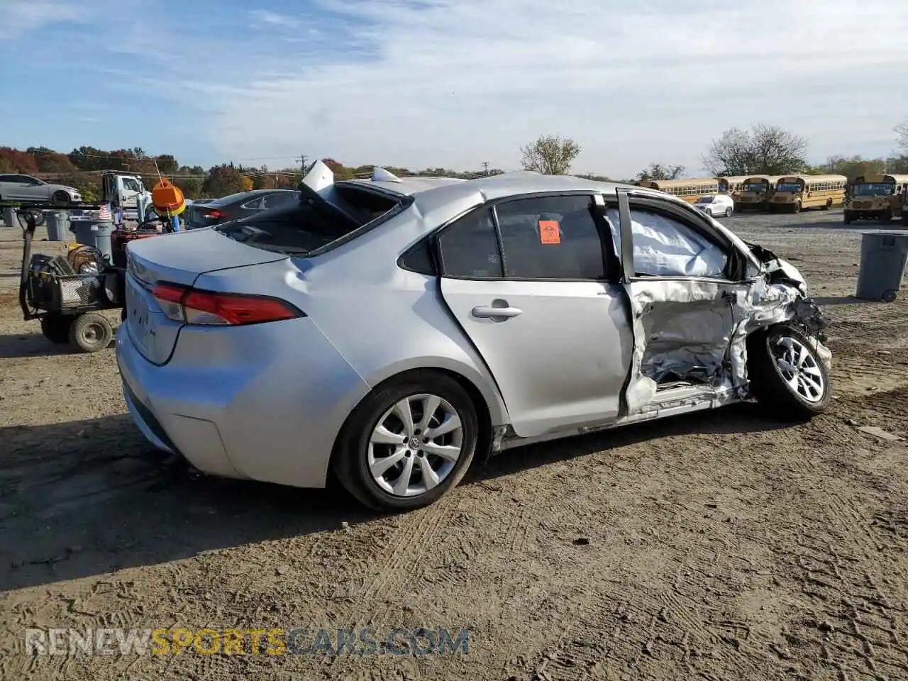 3 Photograph of a damaged car 5YFEPMAE8MP208500 TOYOTA COROLLA 2021