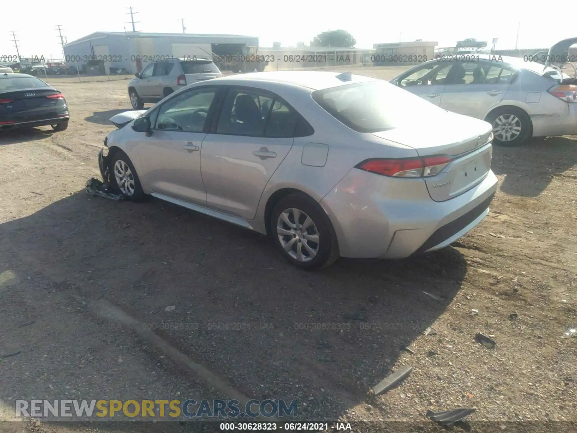 3 Photograph of a damaged car 5YFEPMAE8MP209520 TOYOTA COROLLA 2021