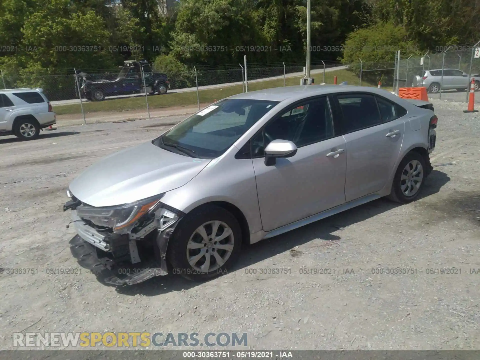 2 Photograph of a damaged car 5YFEPMAE8MP211302 TOYOTA COROLLA 2021