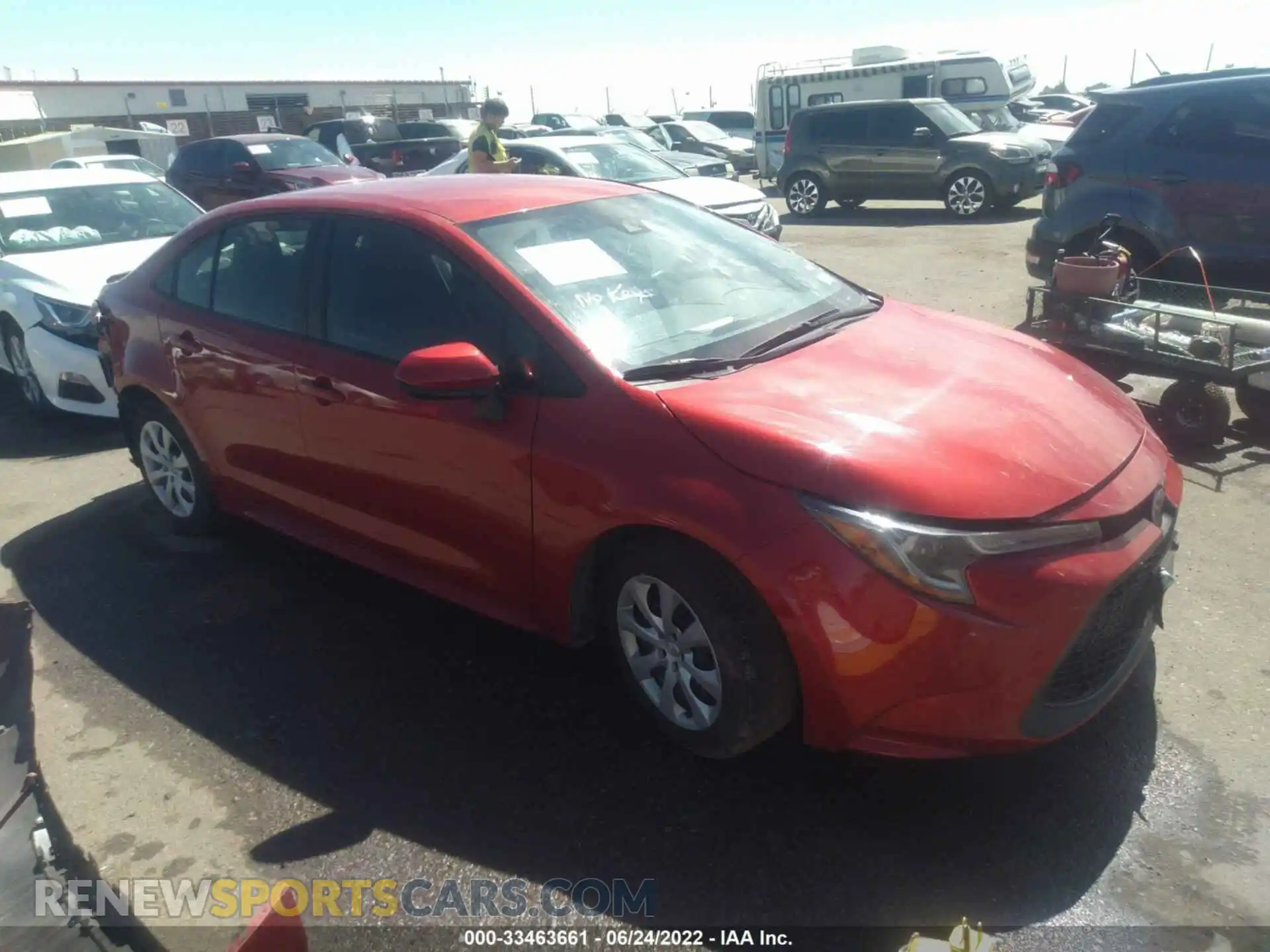 1 Photograph of a damaged car 5YFEPMAE8MP213700 TOYOTA COROLLA 2021