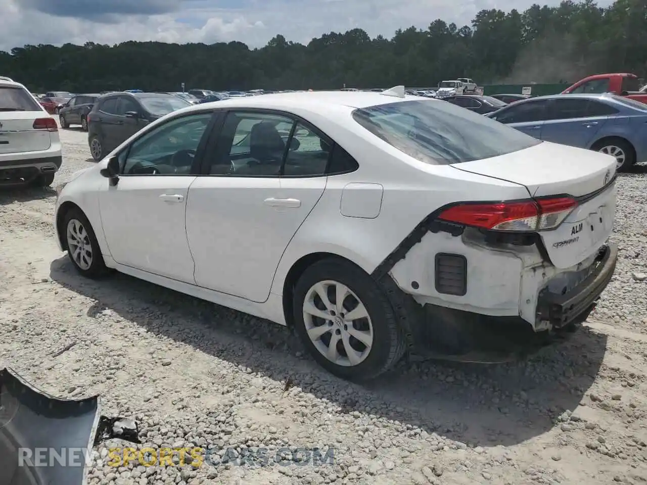 2 Photograph of a damaged car 5YFEPMAE8MP214264 TOYOTA COROLLA 2021