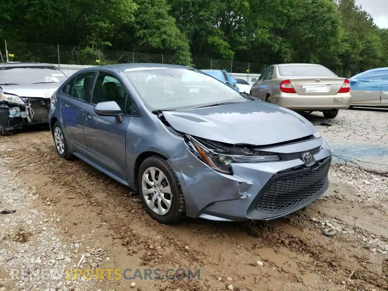 1 Photograph of a damaged car 5YFEPMAE8MP216211 TOYOTA COROLLA 2021