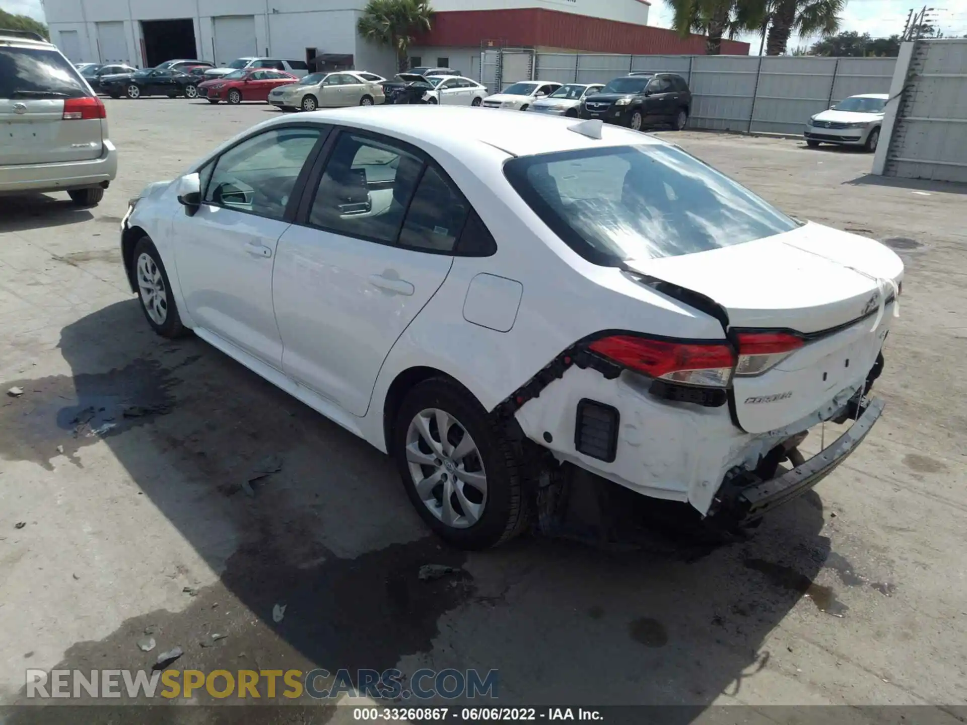 3 Photograph of a damaged car 5YFEPMAE8MP216760 TOYOTA COROLLA 2021