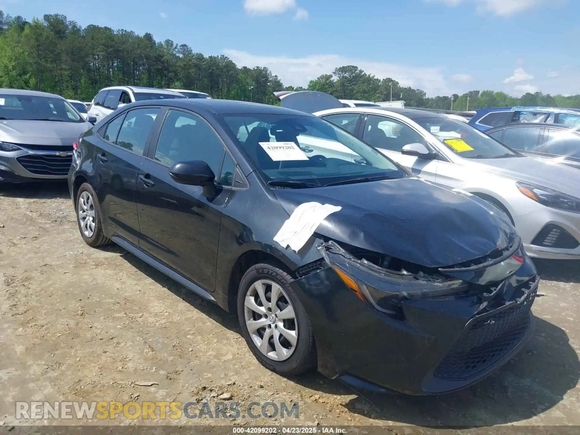1 Photograph of a damaged car 5YFEPMAE8MP218394 TOYOTA COROLLA 2021