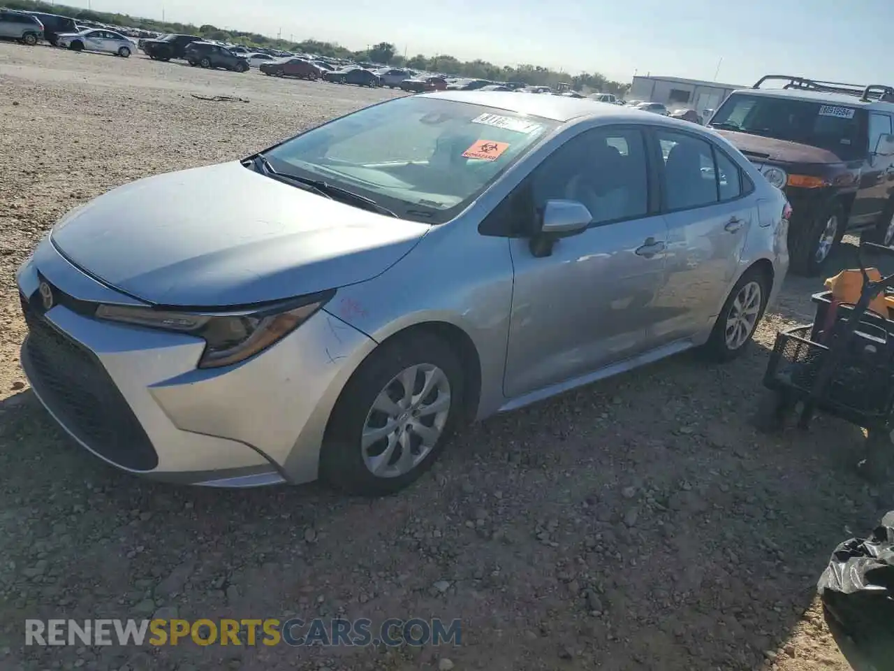 1 fotografías del automóvil dañado 5YFEPMAE8MP218444 TOYOTA COROLLA 2021