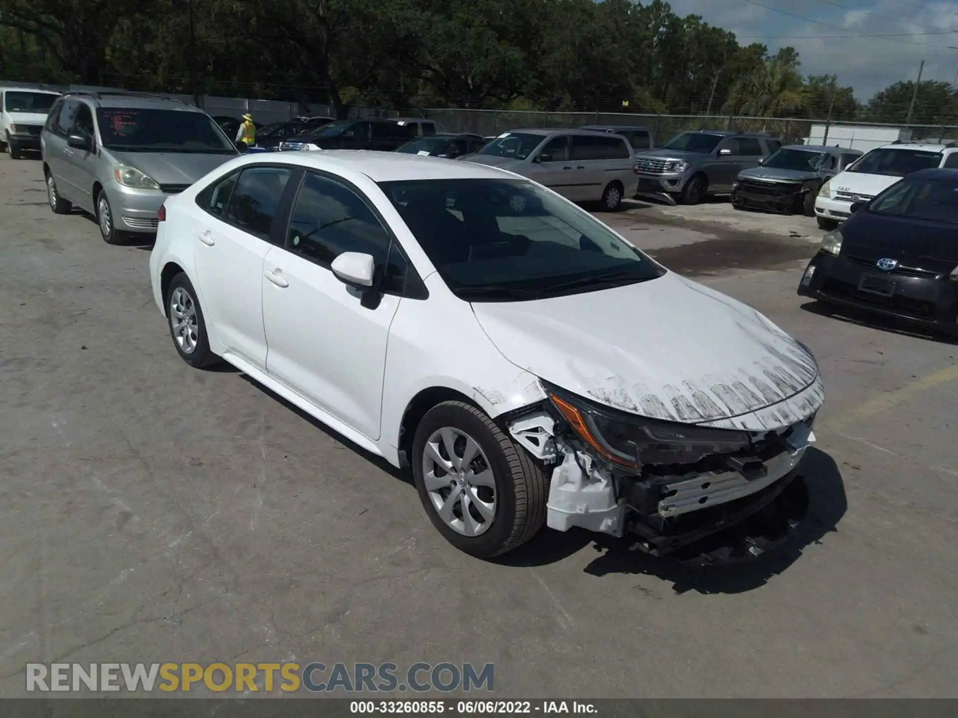 1 Photograph of a damaged car 5YFEPMAE8MP218752 TOYOTA COROLLA 2021