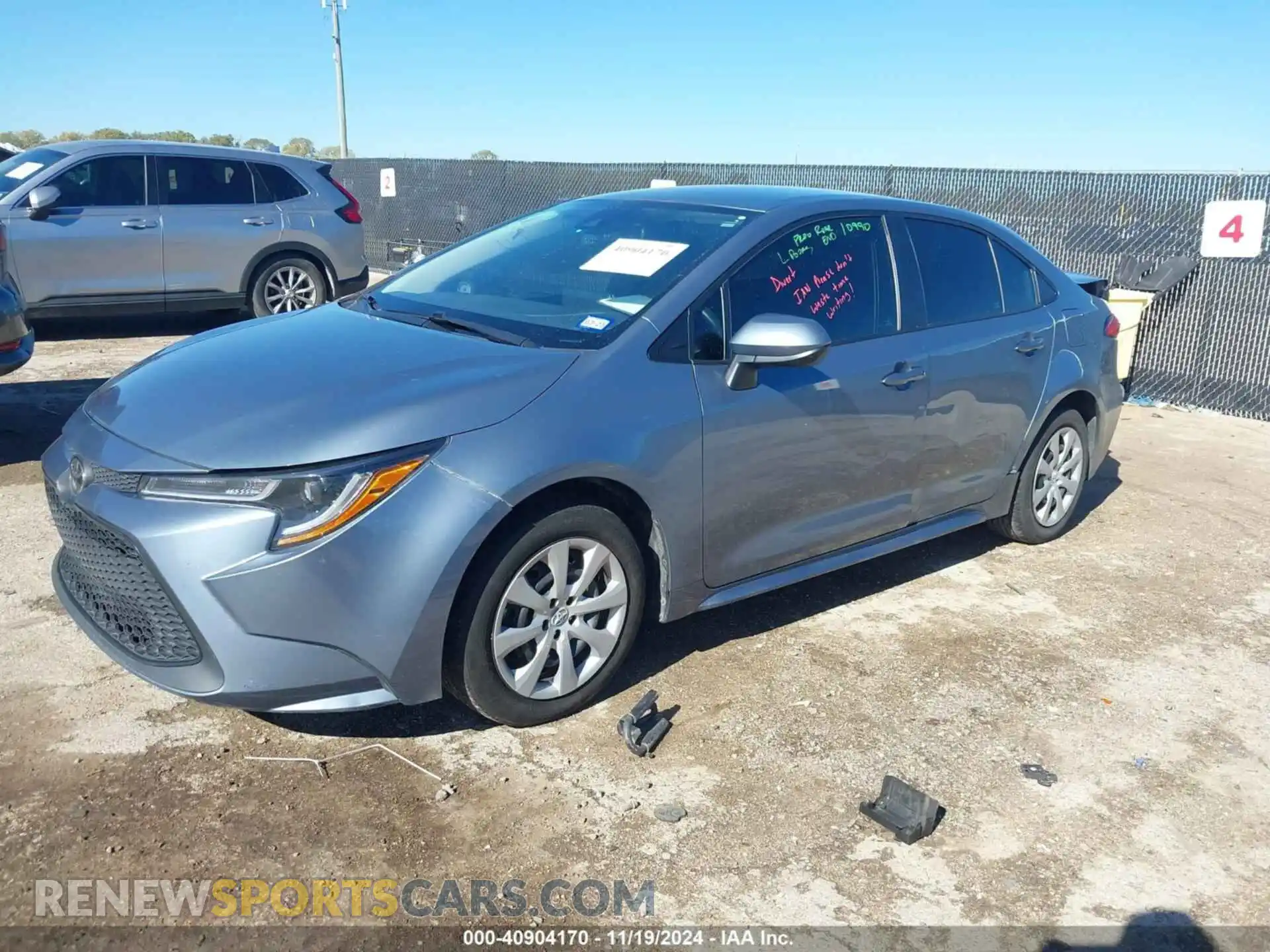 2 Photograph of a damaged car 5YFEPMAE8MP219089 TOYOTA COROLLA 2021