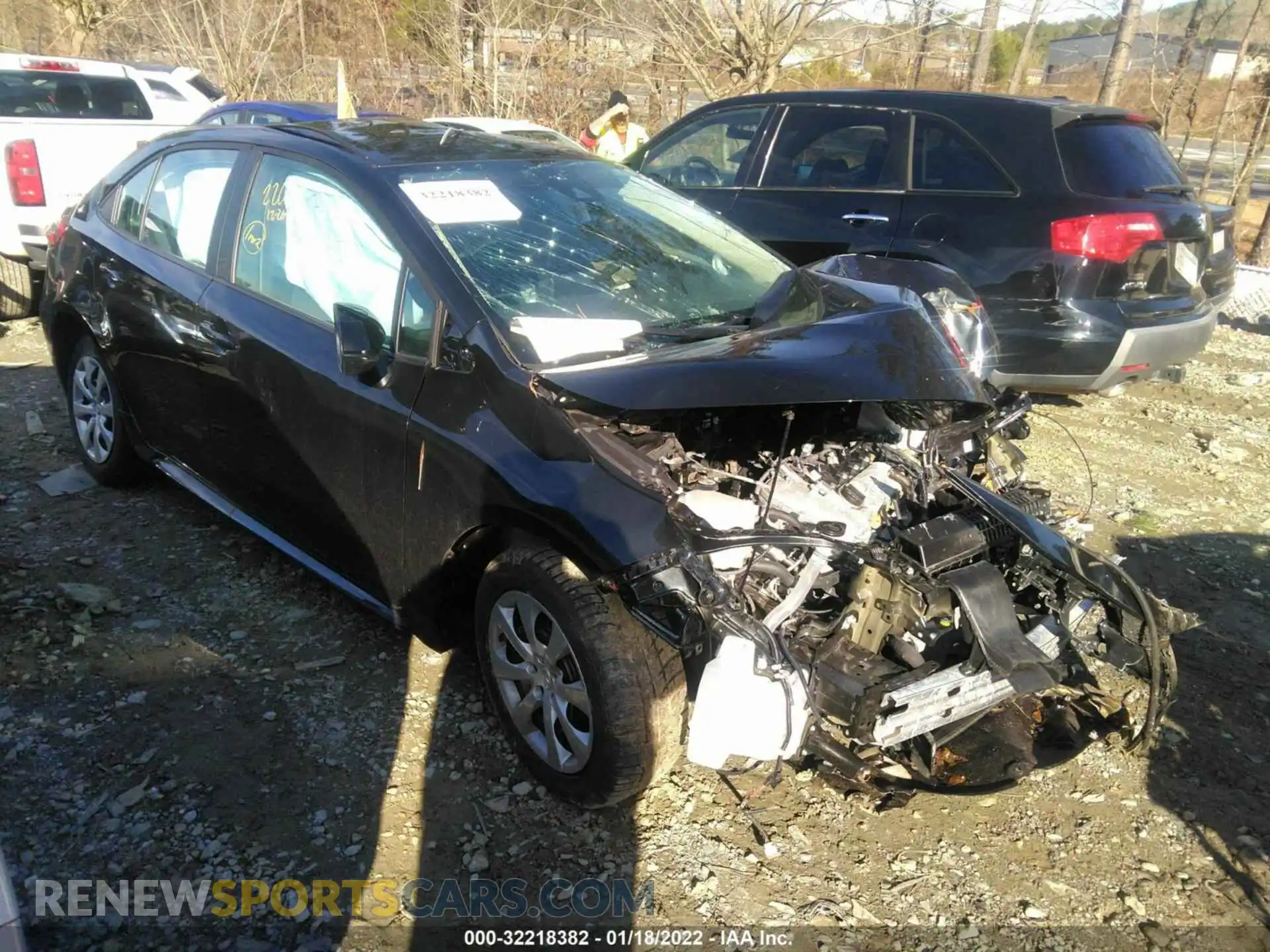 1 Photograph of a damaged car 5YFEPMAE8MP222087 TOYOTA COROLLA 2021