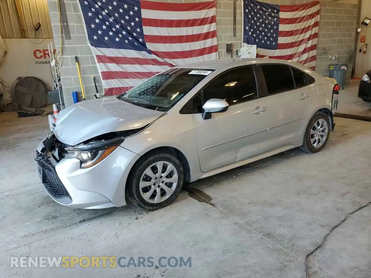 1 Photograph of a damaged car 5YFEPMAE8MP225345 TOYOTA COROLLA 2021