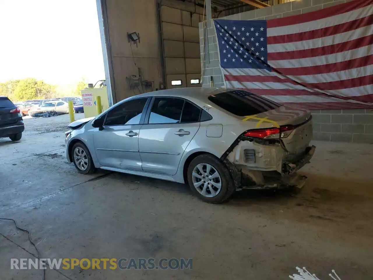 2 Photograph of a damaged car 5YFEPMAE8MP225345 TOYOTA COROLLA 2021