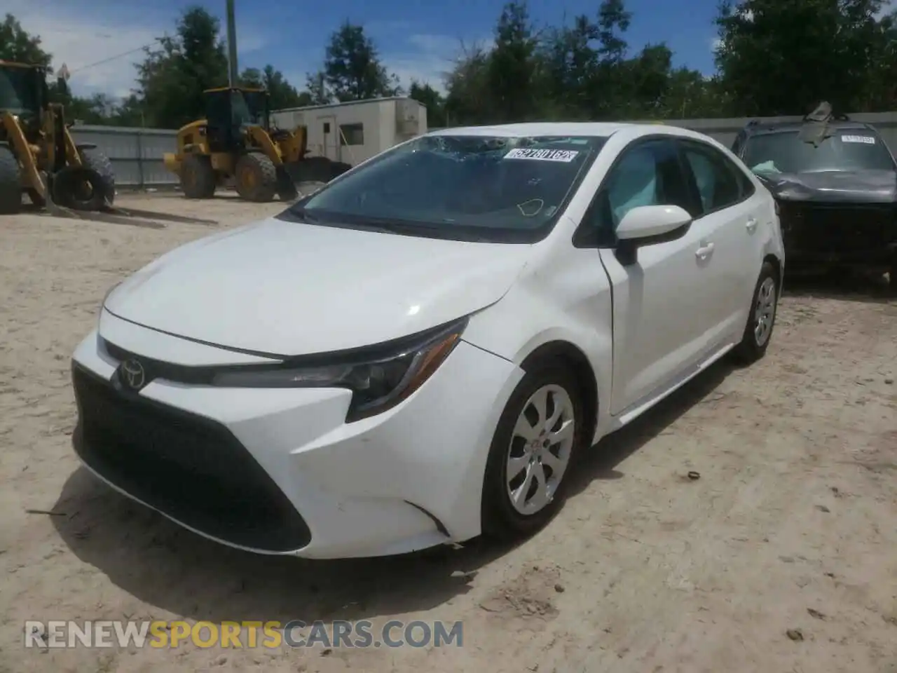 2 Photograph of a damaged car 5YFEPMAE8MP234174 TOYOTA COROLLA 2021