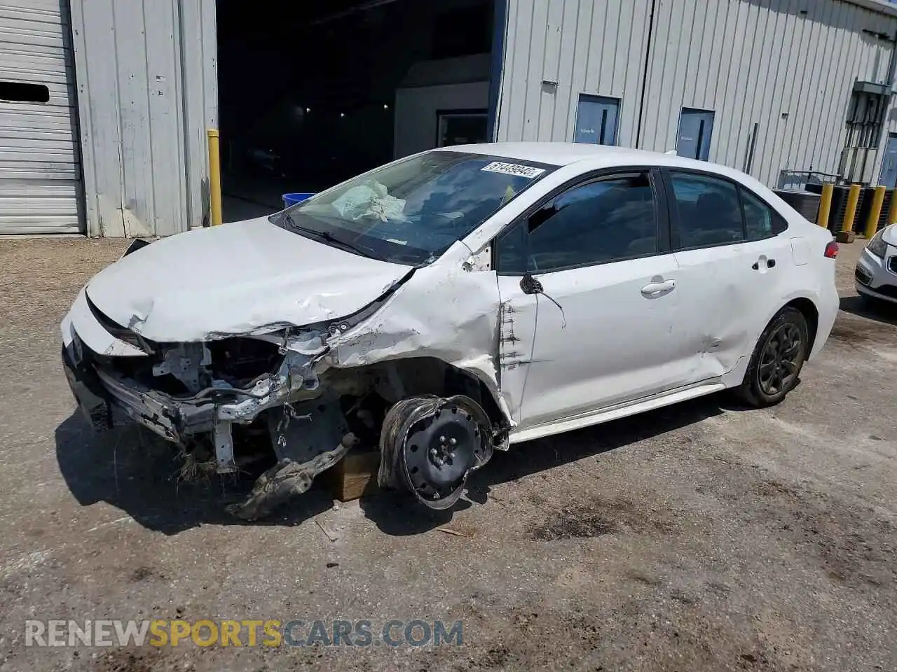 1 fotografías del automóvil dañado 5YFEPMAE8MP235051 TOYOTA COROLLA 2021