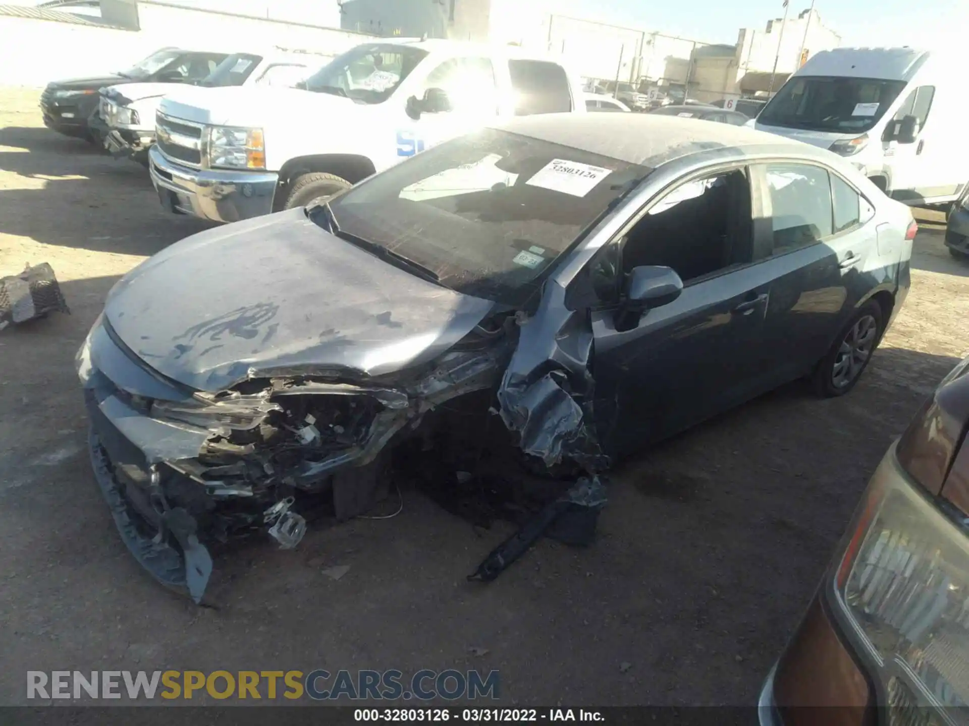 2 Photograph of a damaged car 5YFEPMAE8MP235146 TOYOTA COROLLA 2021