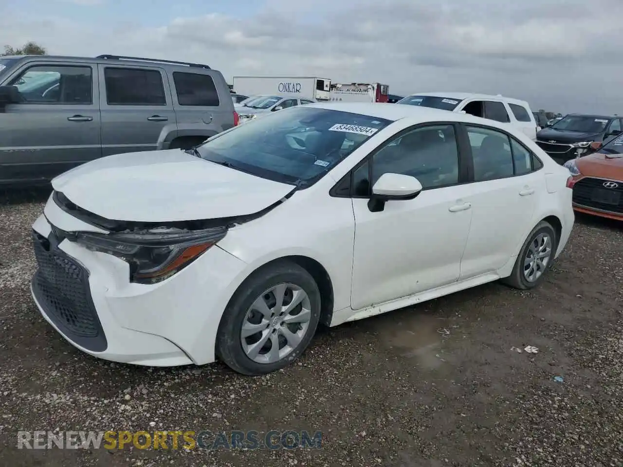 1 Photograph of a damaged car 5YFEPMAE8MP235700 TOYOTA COROLLA 2021