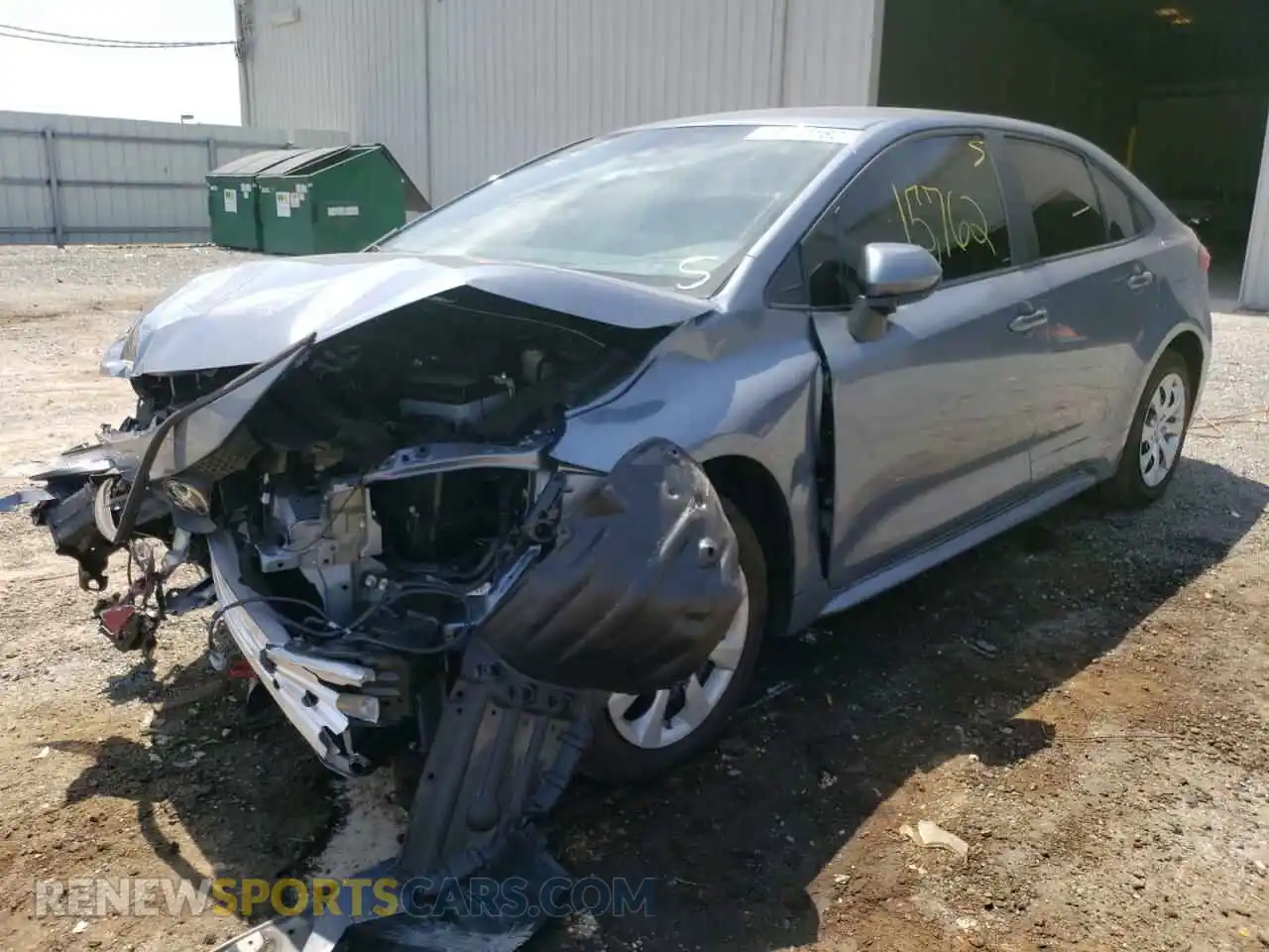 2 Photograph of a damaged car 5YFEPMAE8MP235714 TOYOTA COROLLA 2021