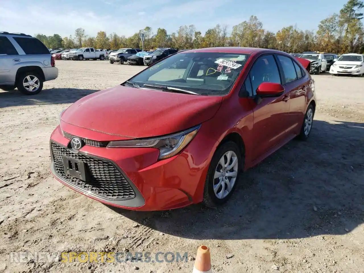 2 Photograph of a damaged car 5YFEPMAE8MP236569 TOYOTA COROLLA 2021