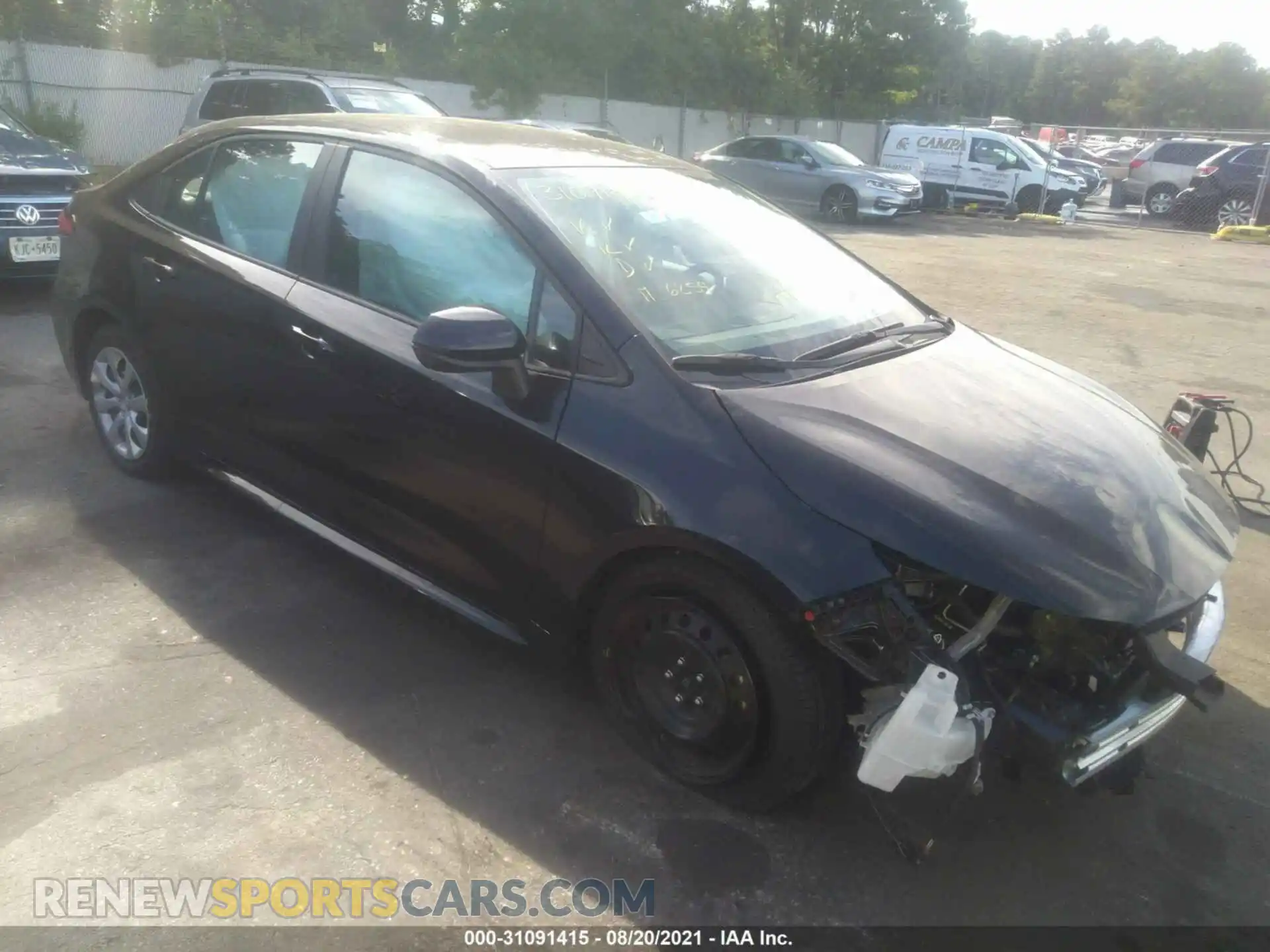 1 Photograph of a damaged car 5YFEPMAE8MP239777 TOYOTA COROLLA 2021