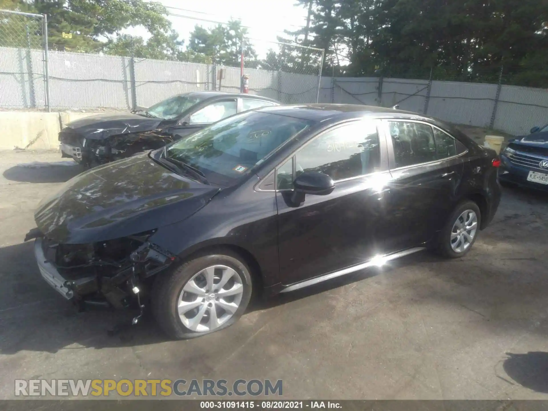 2 Photograph of a damaged car 5YFEPMAE8MP239777 TOYOTA COROLLA 2021