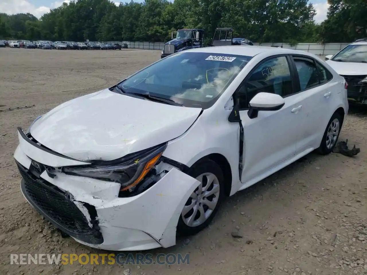 2 Photograph of a damaged car 5YFEPMAE8MP244168 TOYOTA COROLLA 2021