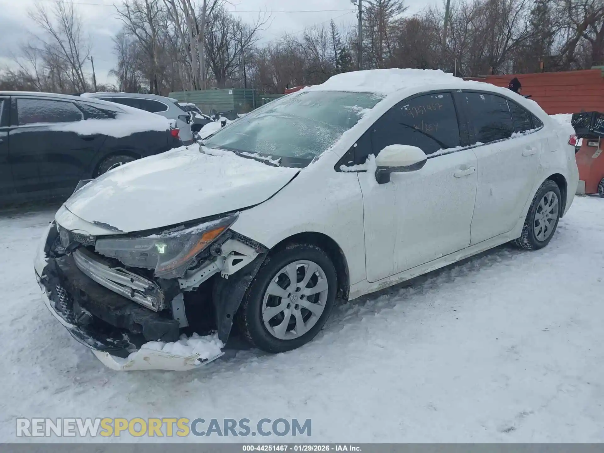 2 Photograph of a damaged car 5YFEPMAE8MP245207 TOYOTA COROLLA 2021