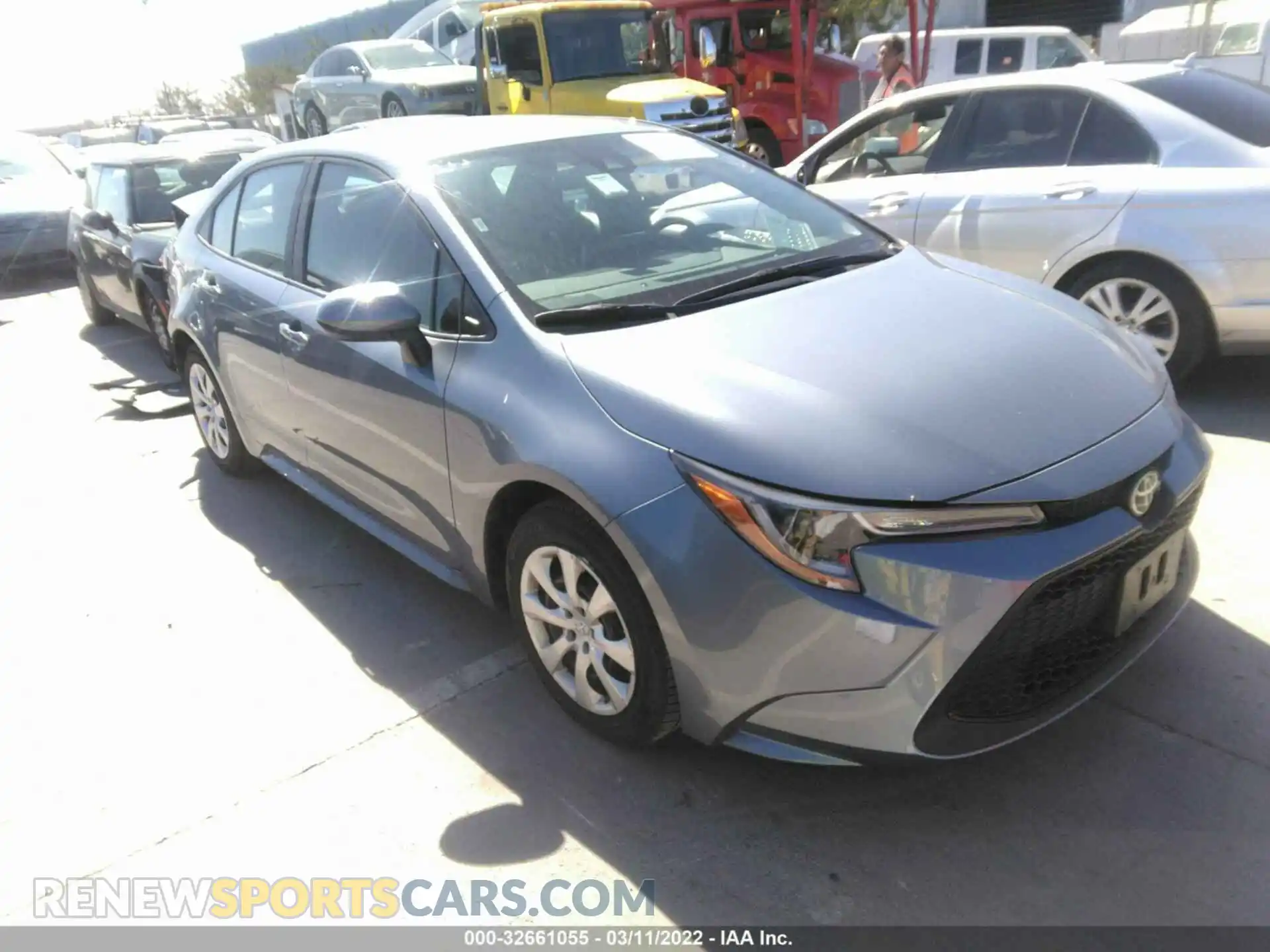 1 Photograph of a damaged car 5YFEPMAE8MP247054 TOYOTA COROLLA 2021