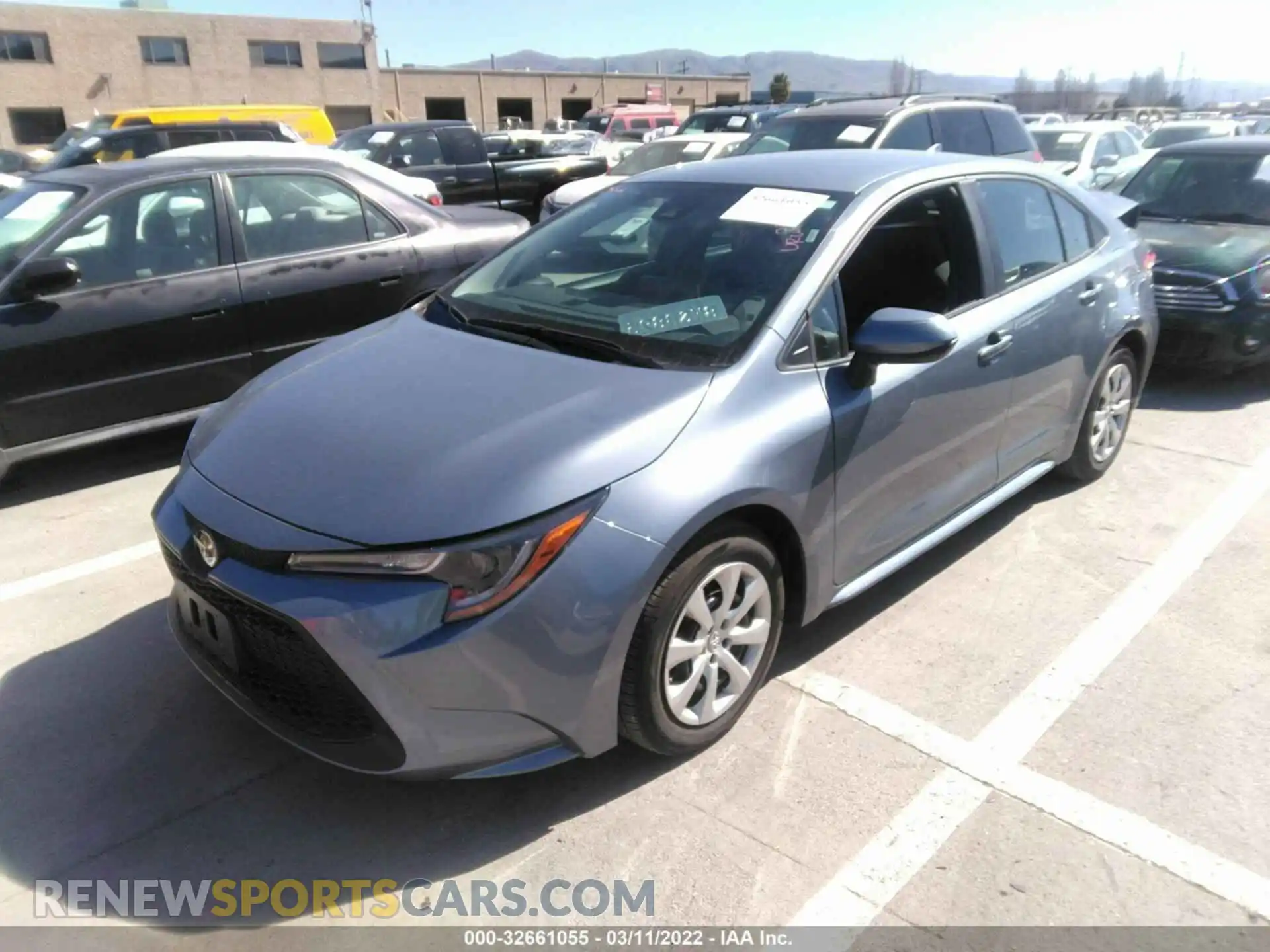 2 Photograph of a damaged car 5YFEPMAE8MP247054 TOYOTA COROLLA 2021