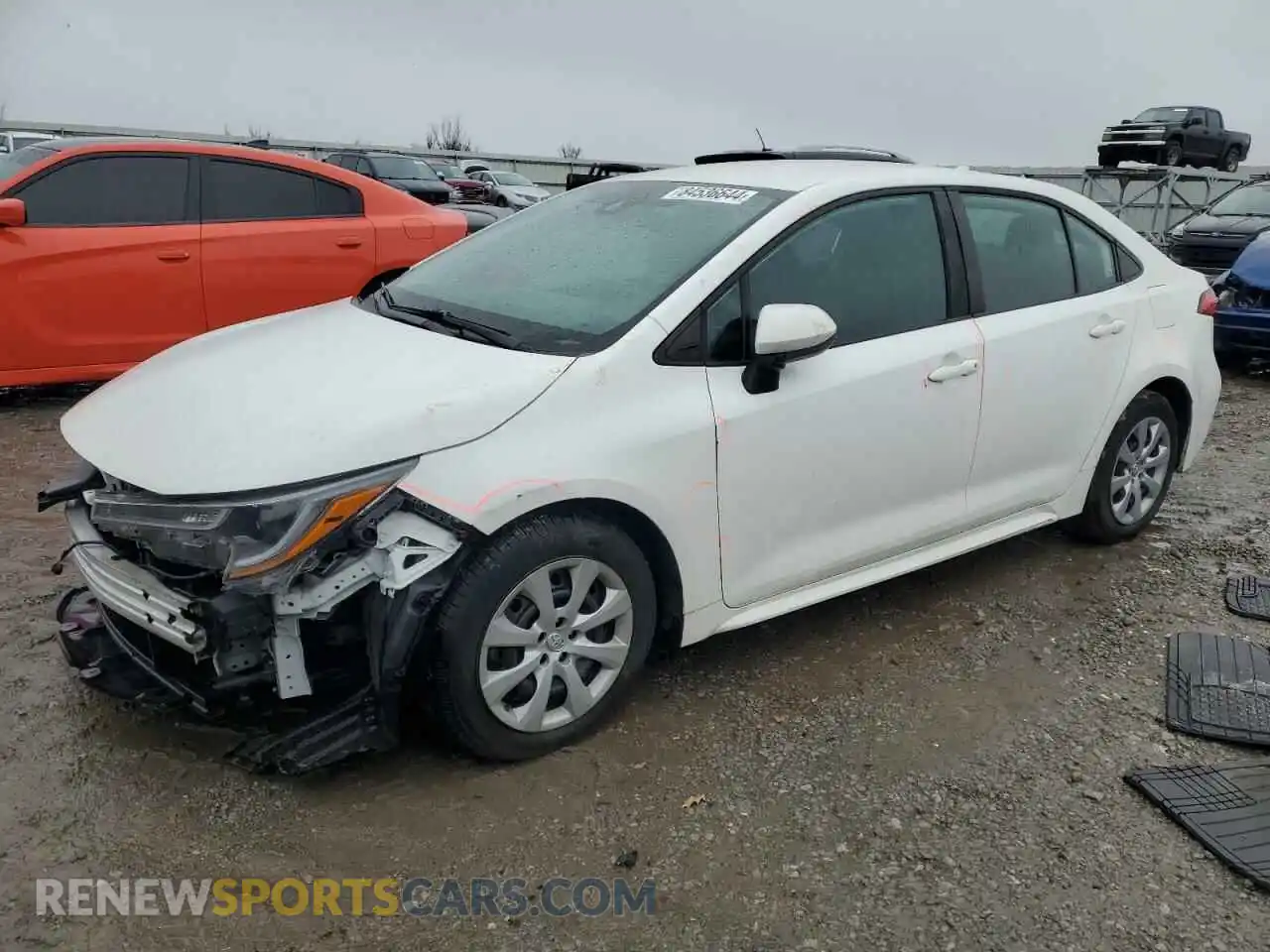 1 Photograph of a damaged car 5YFEPMAE8MP248298 TOYOTA COROLLA 2021