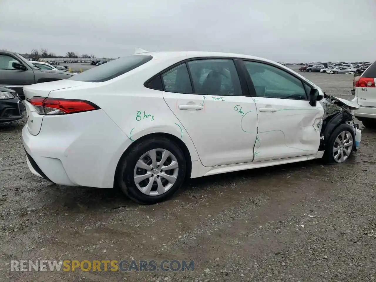3 Photograph of a damaged car 5YFEPMAE8MP248298 TOYOTA COROLLA 2021