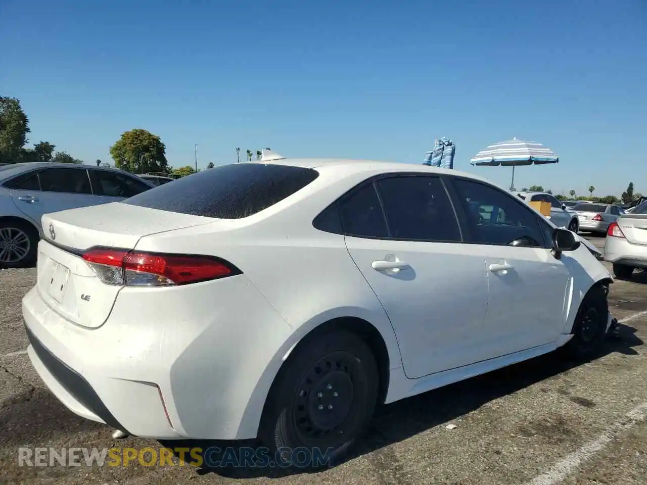 3 Photograph of a damaged car 5YFEPMAE8MP251380 TOYOTA COROLLA 2021