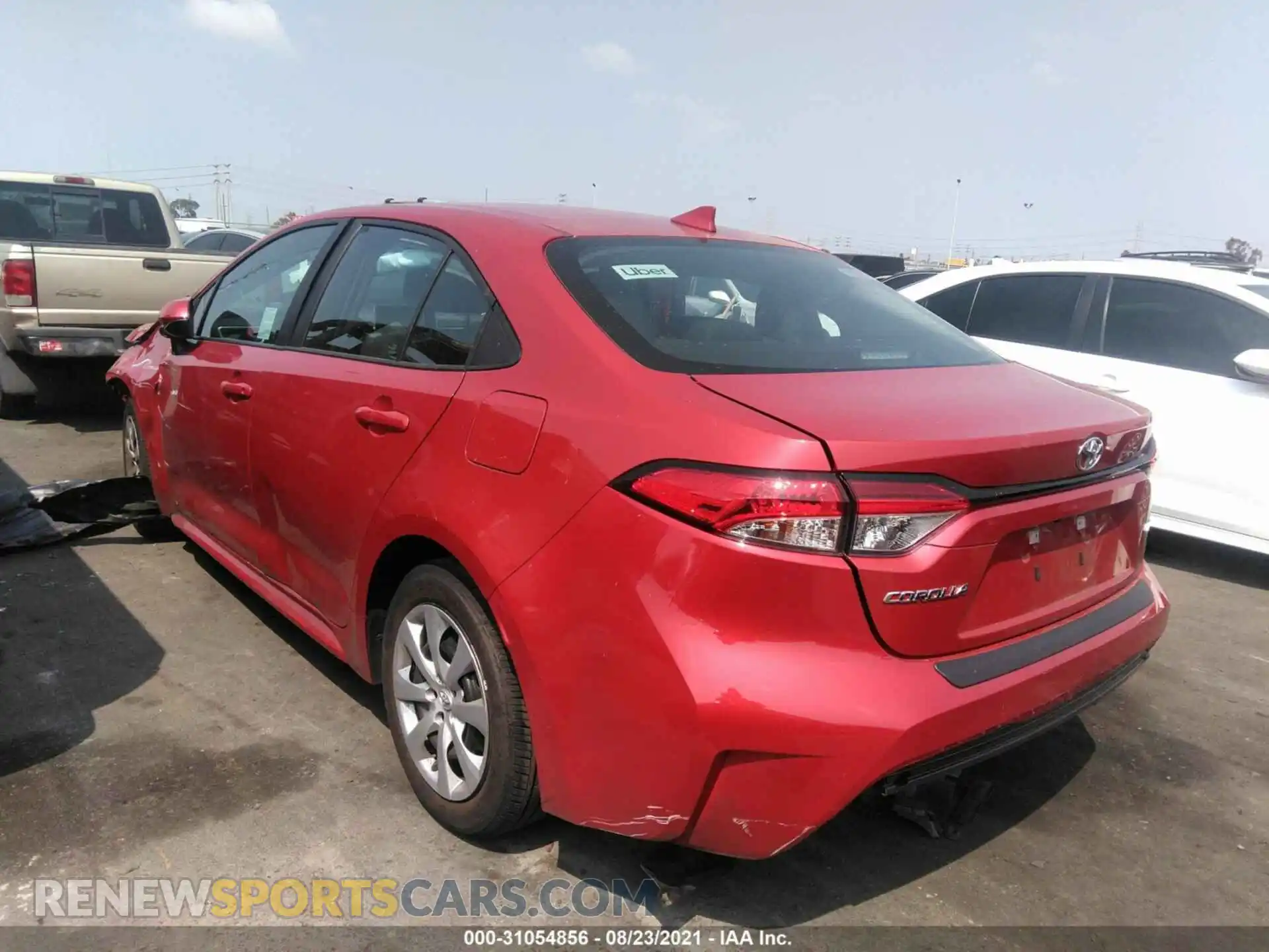 3 Photograph of a damaged car 5YFEPMAE8MP255512 TOYOTA COROLLA 2021
