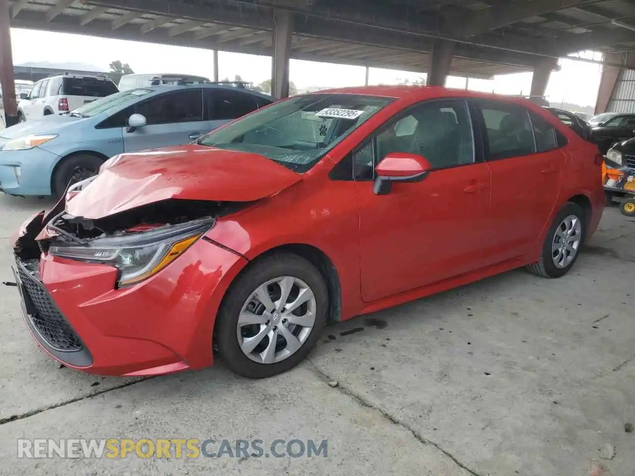 1 Photograph of a damaged car 5YFEPMAE8MP255896 TOYOTA COROLLA 2021
