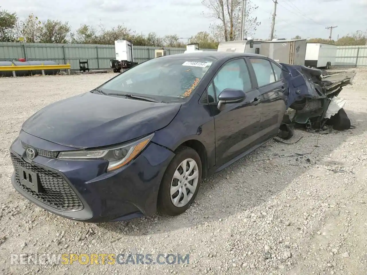 1 Photograph of a damaged car 5YFEPMAE8MP258975 TOYOTA COROLLA 2021